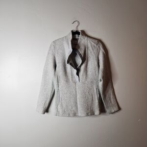 Smartwool Anchorline Sherpa Pullover Size Medium In Ash Heather